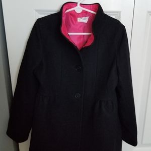 Girls black pea coat